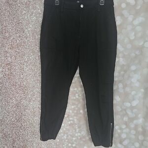 7 For All Mankind Women's Black Cargo Jeans